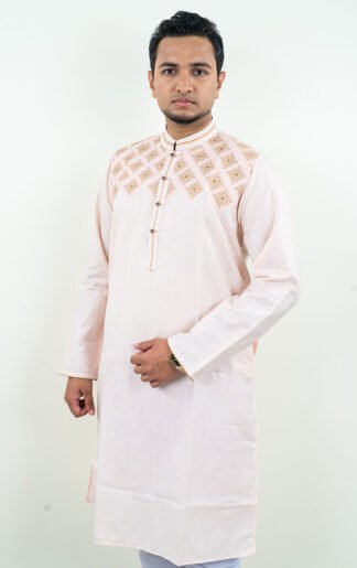 Light Pink Indian Exclusive Embroidery Panjabi