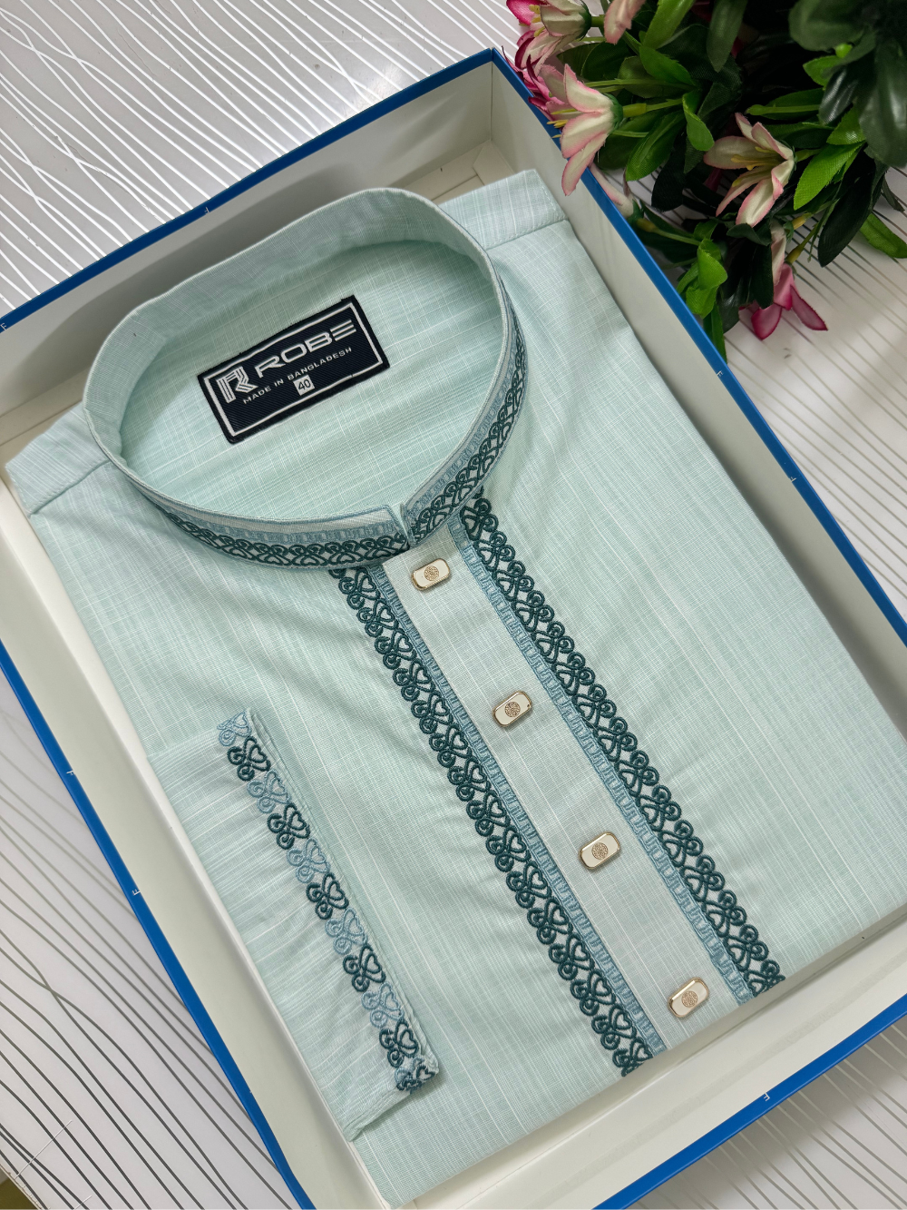 Light Sky Color Exclusive Panjabi