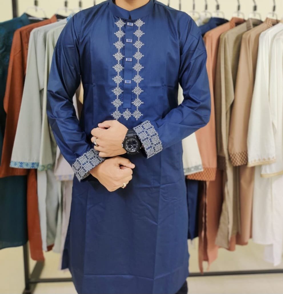 Exclusive Panjabi Nave Blue