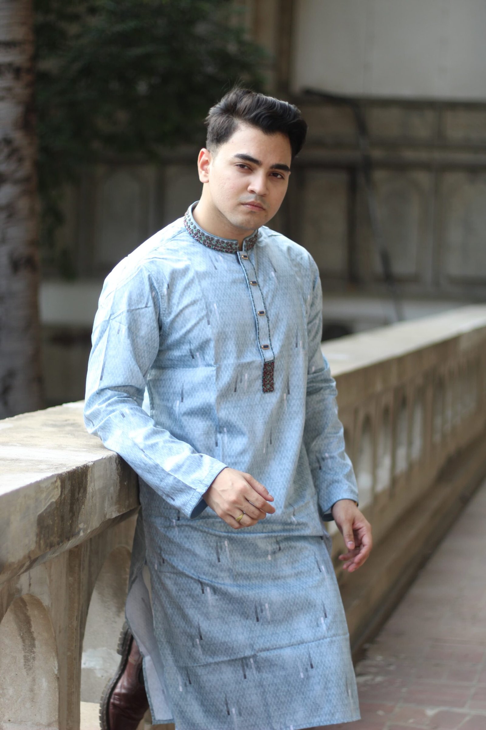 Deep ash print Punjabi