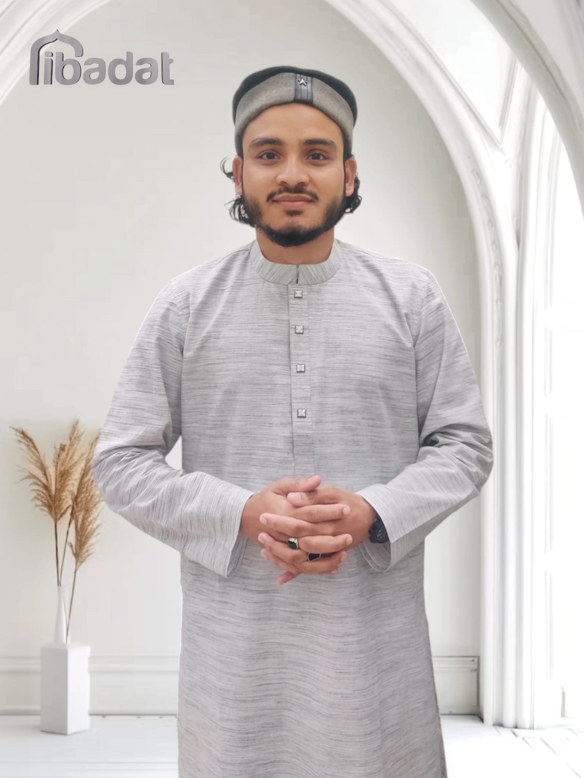 Ibadat Exclusive Cotton Panjabi ( Of White )
