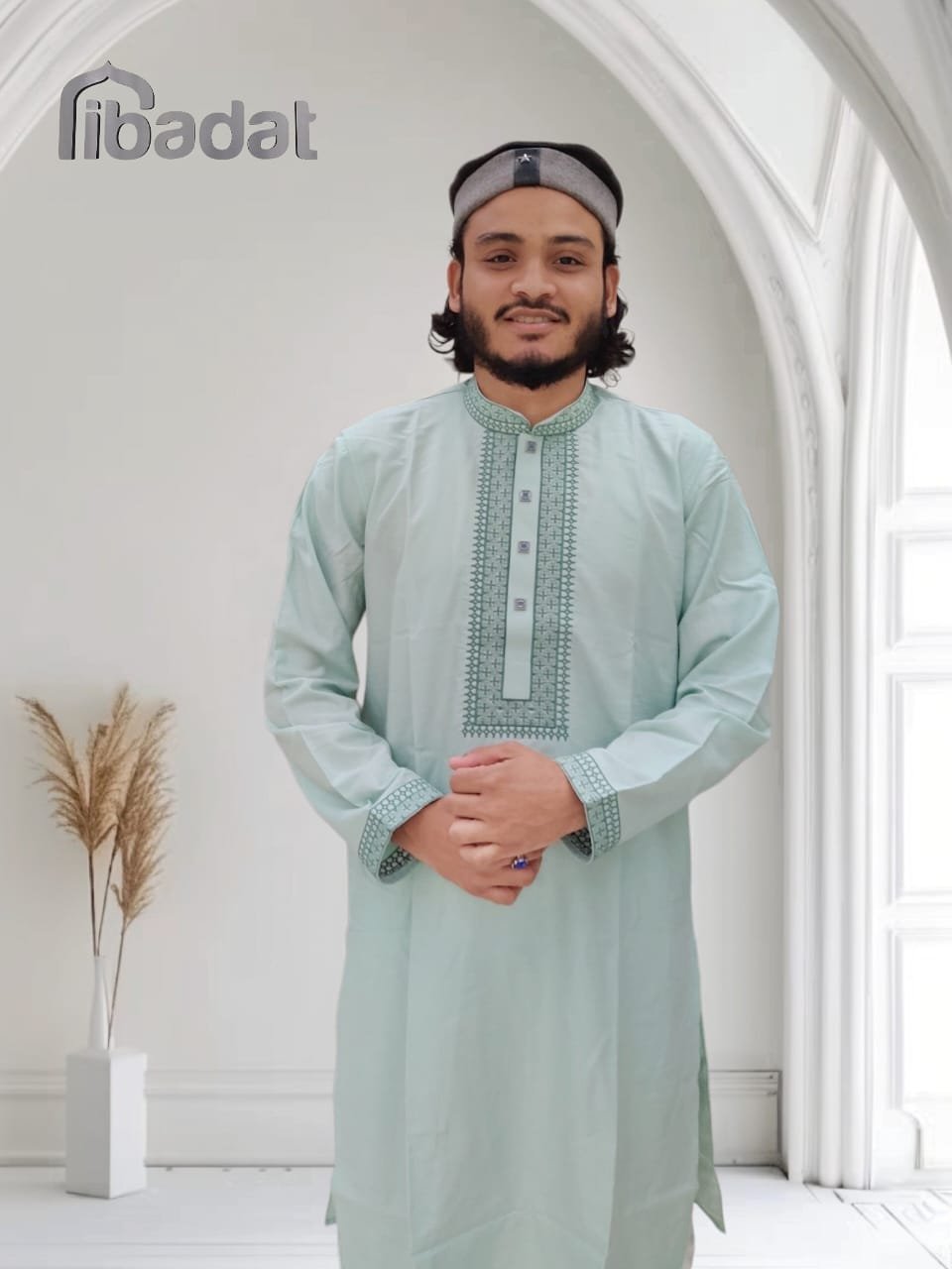 Ibadat Exclusive Cotton febric (Light Pest Colour )